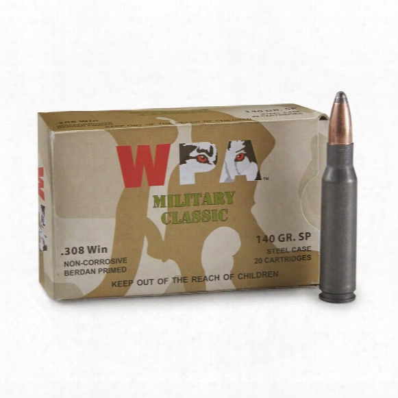 Wolf, Military Classic, .308, Sp, 140 Grain, 50 0rounds