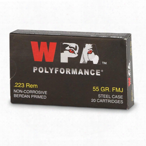 Wolf, Wpa Polyformance, .223 Remington, Fmj, 55 Grain, 100 Rounds