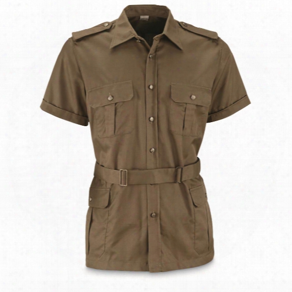 Italian Military Surplus Safari Short-sleeve Shirt, 2 Pack, Like New