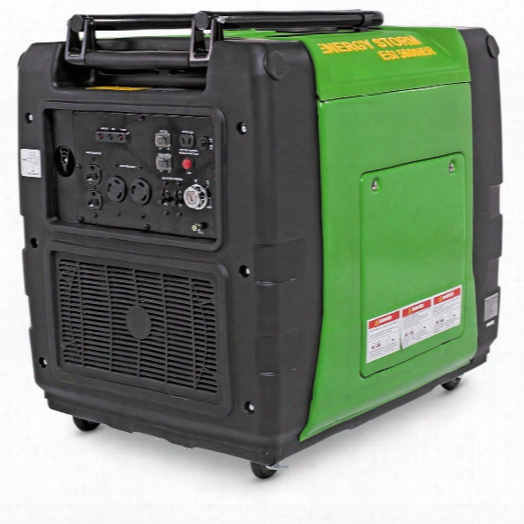 Lifan Energy Storm 5,500 Watt Inverter Generator By The Side Of Remote Start - Ca Approved