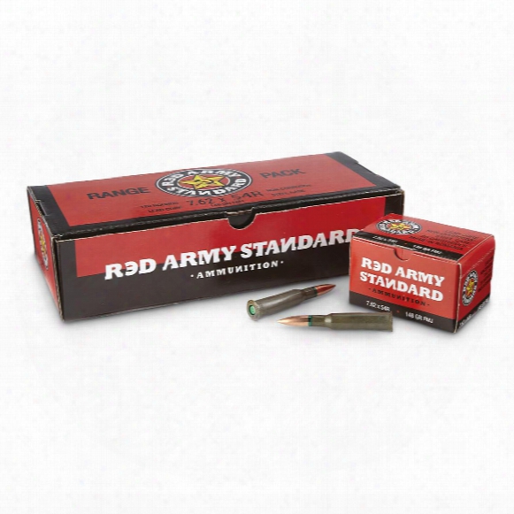 Red Army Standard, 7.62 X 54r, Fmj, 148 Grain, Range Pack, 120 Rounds