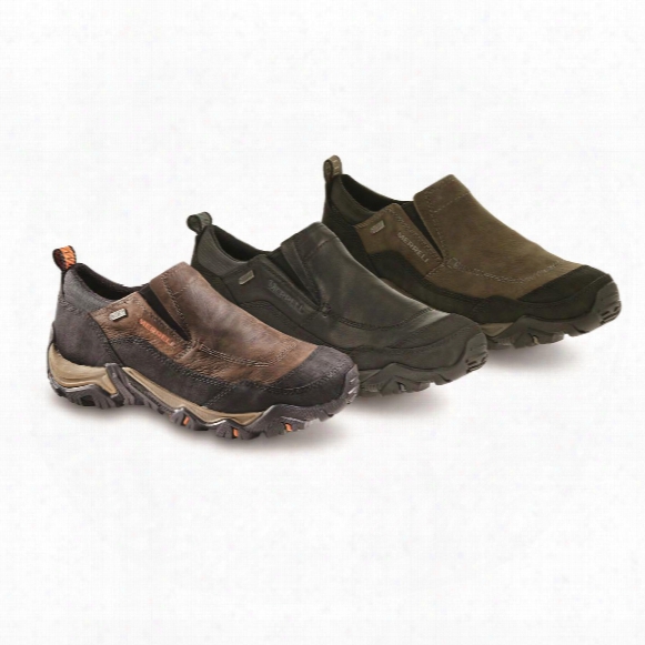 Merrell Men&amp;#39;s Polarand Rove Waterproof Moc Toe Slip-on Shoes