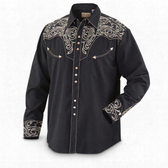 Scully Men&amp;#39;s 852 Long-sleeve Western Shirt