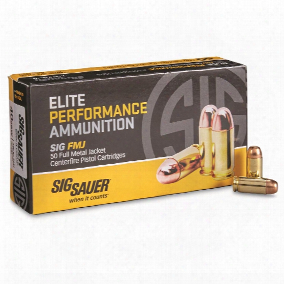Sig Elite Performance, .40 Smith &amp;amp; Wesson, Fmj, 180 Grain, 50 Rounds