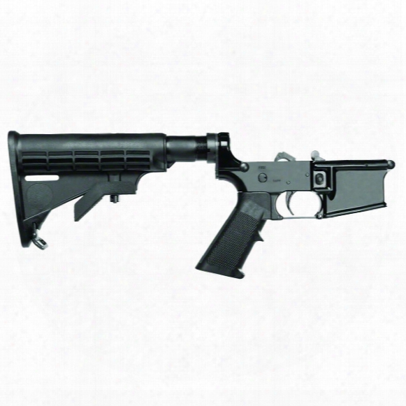 Del-ton Ar-15 Complete Forged Lower Receiver With A2 Grip And Collapsible Stock