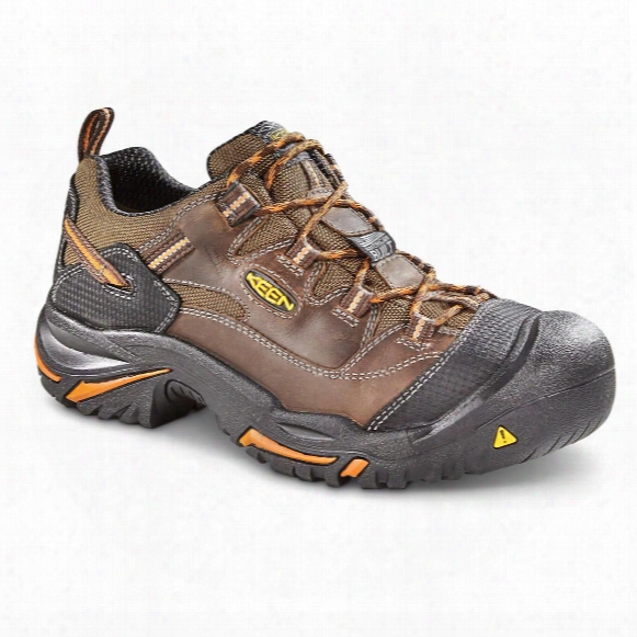 Keen Utility Men&amp;#39;s Braddock Waterproof Low Soft Toe Work Shoes