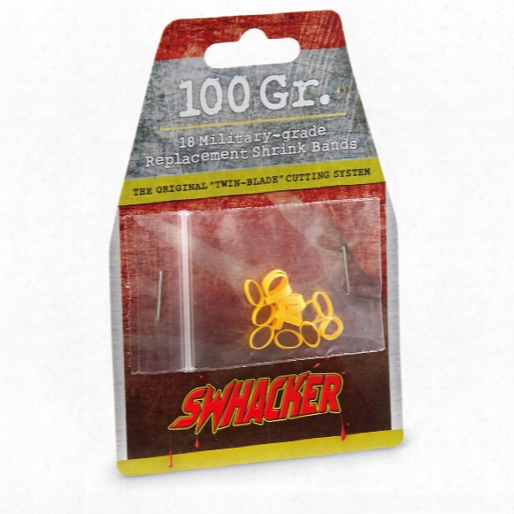 Swhacker Broadhead Replacement Bands, 100 Grain, 18 Pack