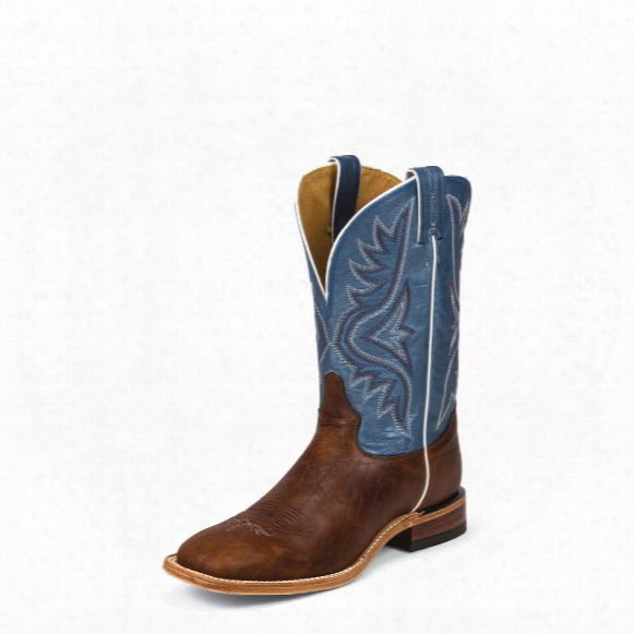 Tony Lama Pecan Bison Americana Cowboy Boots, 11&amp;quot;, 7955