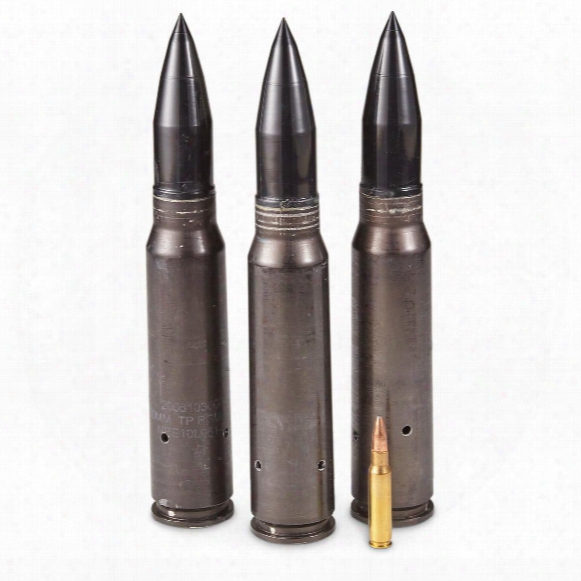 U.s. Military Surplus 30mm Dummy Shells, Used, 3 Pack