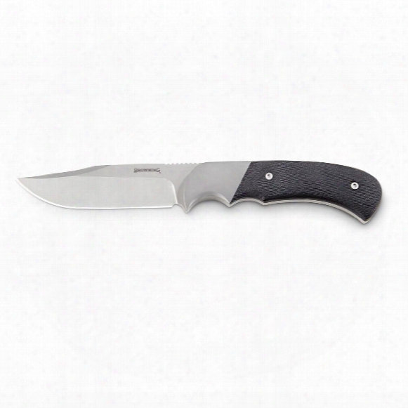 Browning Finger Grooved Fixed Blade Knife, 3.625&amp;quot; Blade
