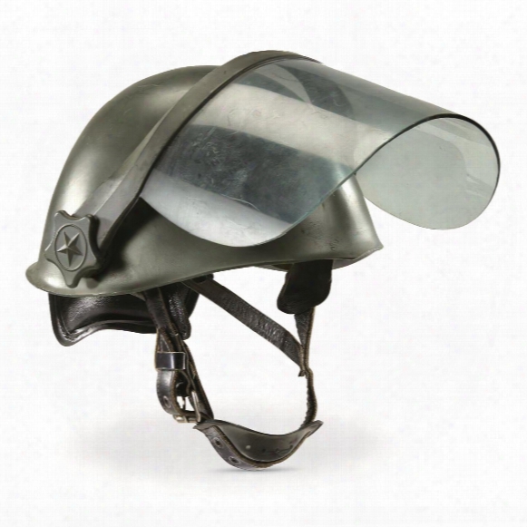 Italian Police Surplus Riot Helmet With Shield, New
