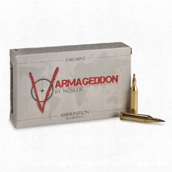Nosler Varmageddon, .17 Remington, 20 Grain, Fb Polymer Tipped, 20 Ro Unds