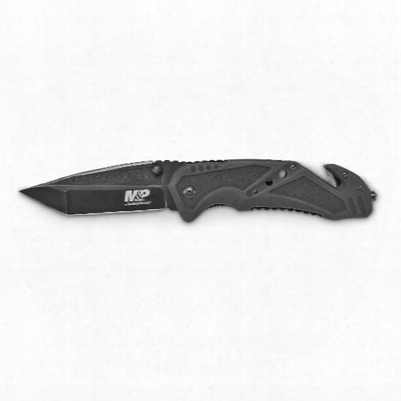 Smith &amp;amp; Wesson Military &amp;amp; Police Liner Lock Folding Knife, 3.79&amp;quot; Blade