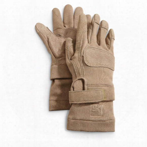 U.s. Military Surplus Frog Leather/aramid Gloves, New