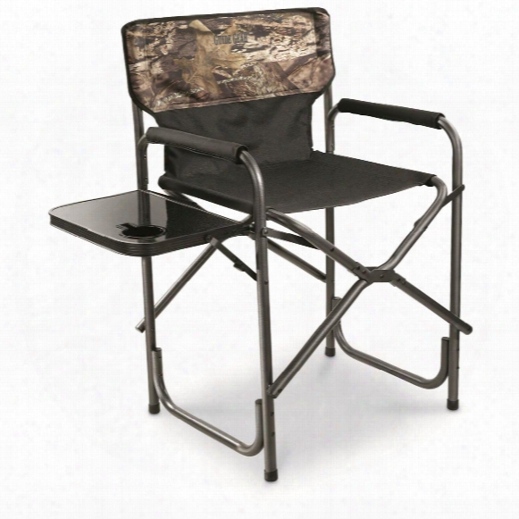 Guide Gear Oversized Mossy Oak Break-up Country Camo Tall Director&amp;#39;s Chair, 500 Lb Capacity