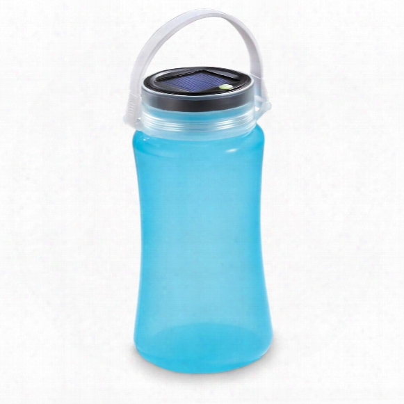 Guide Gear Silicone Led Bottle/jar Lantern With Solar/usb Charging