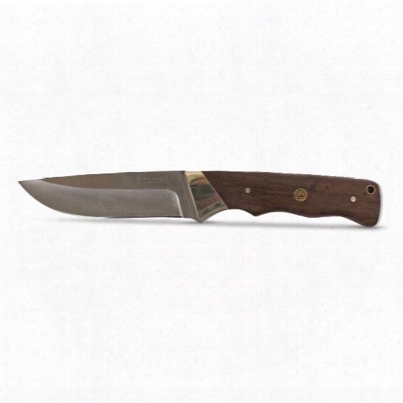 Puma Sgb Badlands Wood Handle Fixed Blade Knife, 4&amp;quot; Blade