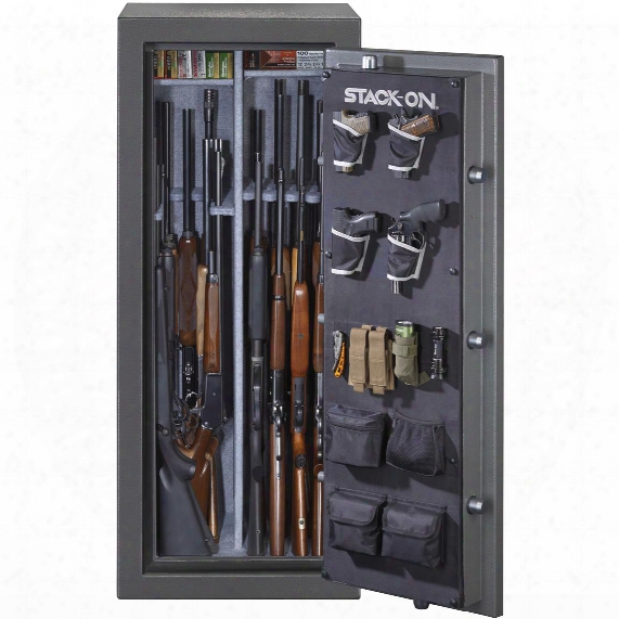 Stack-on Total Defense 22-24 Gun Safe, Electronic Lock, Grey Pebble
