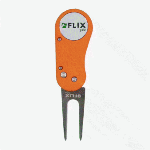 Charter Products Flix Lite Divot Repair Golf Tool - Orange