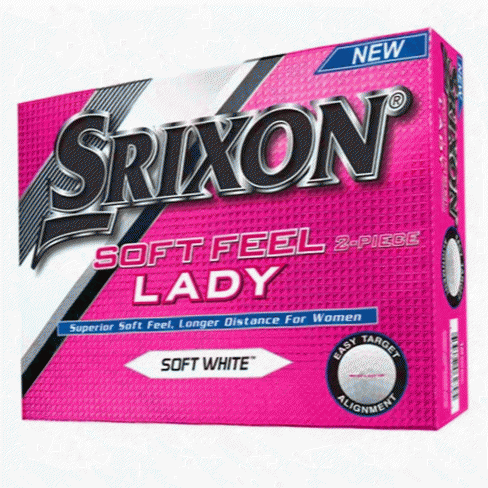 Srixon Women's Soft Feel Lady Golf Ball - White