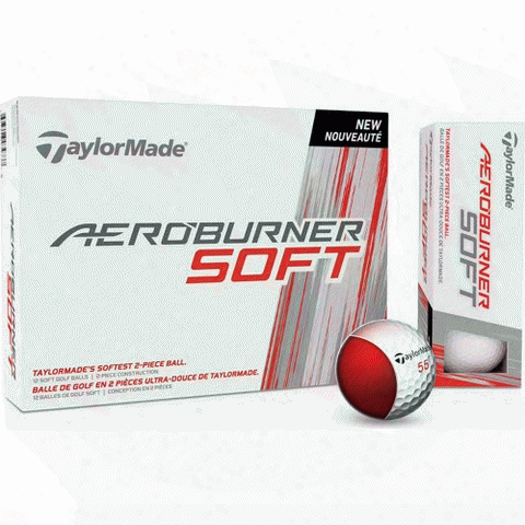 Taylor Made Aeroburner Soft Golf Balls ( 12 Pack ) - White