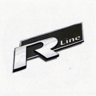 2 Colors 3d Metal Rline R Line Car Sticker Emblem For Volkswagen Vw Beetle Polo Golf Cc Touareg Tiguan Passat Scirocco Sticker