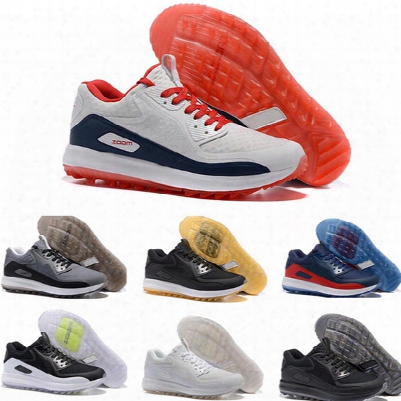 Hot Sale 2017 Lunar Control 4 Golf Shoes Medium Air Zoom 90 It Sports Shoes Men Women Sneakers Size Us5.5-12