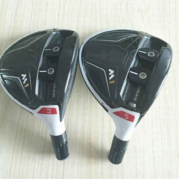 New M1 3/5 Golf Fairway Wood 2pcs/lot With Graphite Golf Shafts Golf Clubs And Wood Headcover Free Shipping