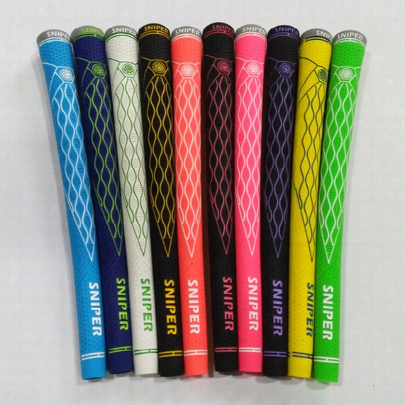 Sniper Undersize 56r Ladies Golf Club Rubber Grip Superior Quality Anti Slip Wearall-weather Grips 10pcs/lot Mixed Color Free Shipping