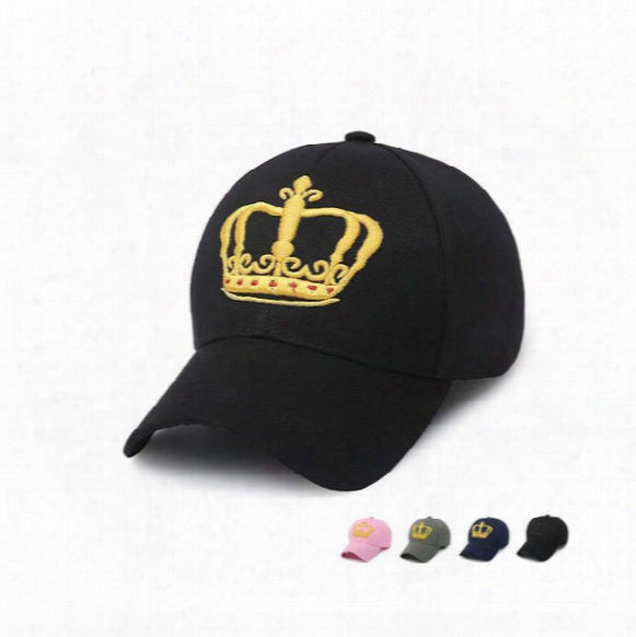 Very Popular Casual Embroidery Three-dimensional Crown Baseball Cap Male Ladies Golf Hat Hat Spring Cap Wmb026
