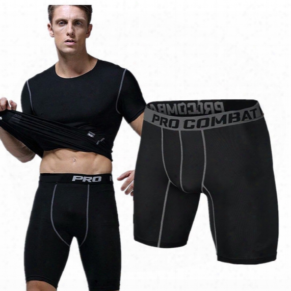 Wholesale-sports Gym Shorts Pro Short Men Running Compression Shorts Sweatpants Bodybuilding Combat Dry Training Leggings Men Short Pants