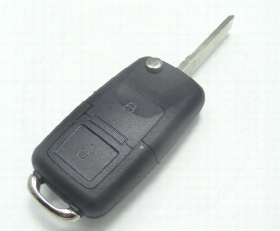 Flip Remote Key Case For Volkswagen Vw Passat Golf Beetle Gti Rabbit 2 Button