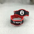 1PC Golf King Tiger Woods rubber writsband black mix red silicone bangle Sports silicone bracelets with soft material