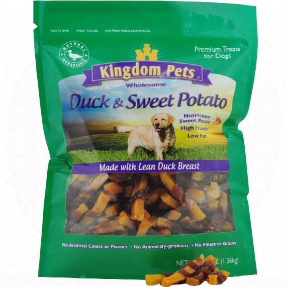 2-pak Kingdom Pets Duck & Sweet Potato Jerky Twists (48 Oz)