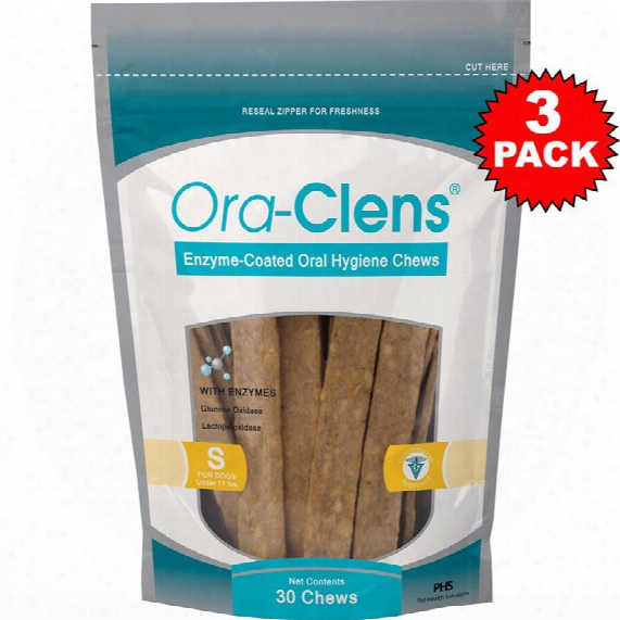 3-pack Ora-clens Oral Hygiene Chews Small (90 Chews)