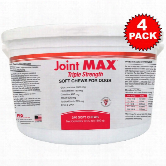 4-pack Joint Max Triple Strength Soft Chews (960 Chews)