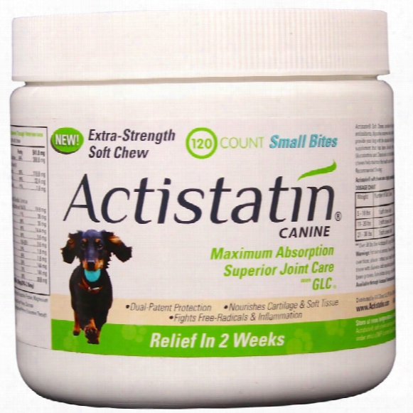 Actistatin Canine Extra Strength Soft Chews Small Bites (120 Ct)