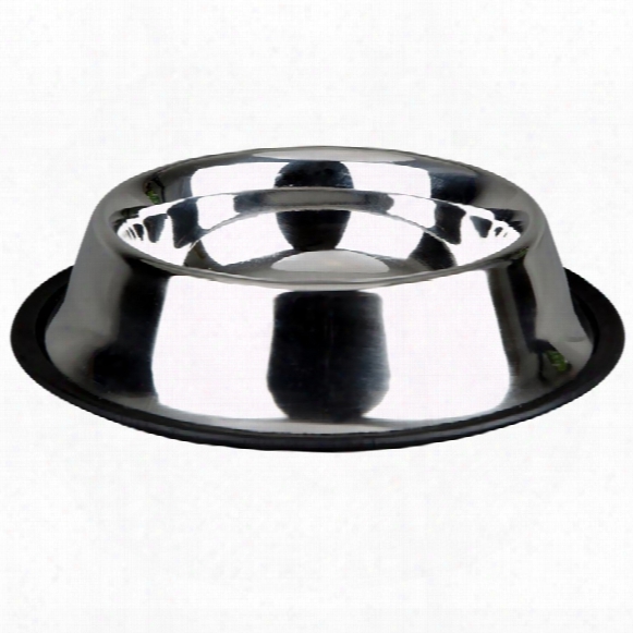 Advance Pet Products Non-skid Stainless Steel Dish (96 Oz)