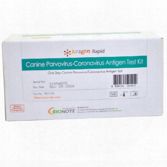 Anigen Canine Parvovirus-coronavirus Antigen Test Kit (10 Tests)