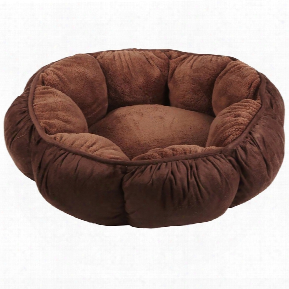 Aspen Pet Puffy Round Cat Bed (18&quot;) - Assorted Colors