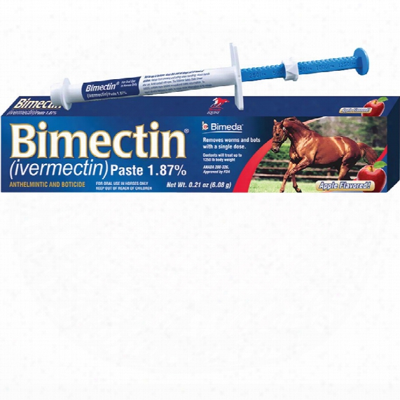 Bimectin Dewormer Paste For Horses - Apple Flavor (6.08 G)
