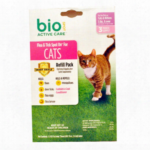 Bio Spot Active Care Flea & Tick Spot On For Cats (over 5 Lbs)