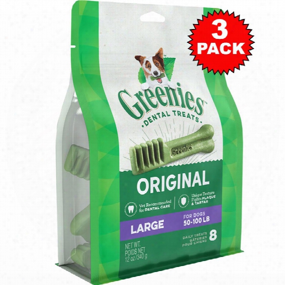Greenies - 3 Pack Large (24 Bones)