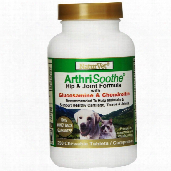 Naturvet Arthrisoothe Tablets For Cats & Dogs (250 Tablets)