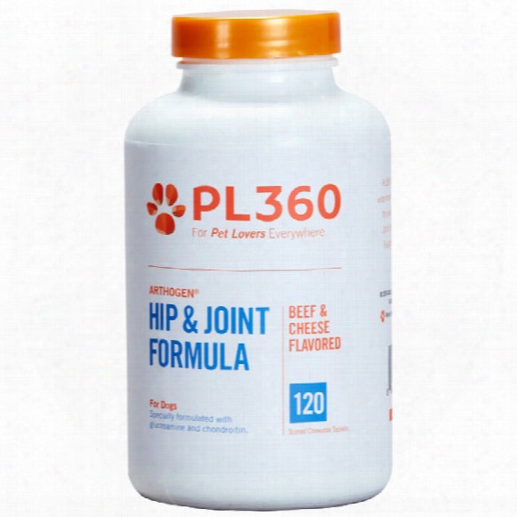 Pl360 Arthogen Hip & Joint Formula For Dogs - Beef & Cheese Flavor (120 Chewable Tablets)