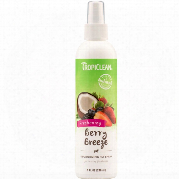 Tropiclean Berry Breeze Deodorizing Pet Spray (8 Fl Oz)