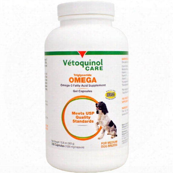 Vetoquinol Care Triglyceride Omega Supplement For Medium Breeds (250 Capules)