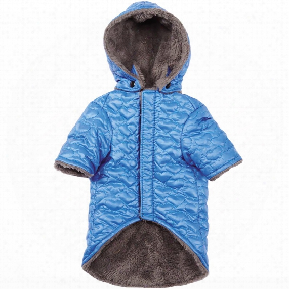 Zack & Zoey Elements Quilted Hearts Jacket - Blue (large)