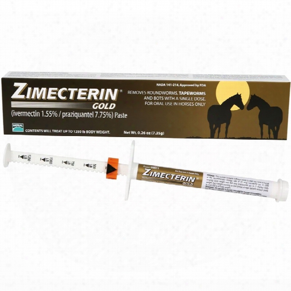 Zimecterin Gold Ivermectin / Praziquantel De-wormer For Horses