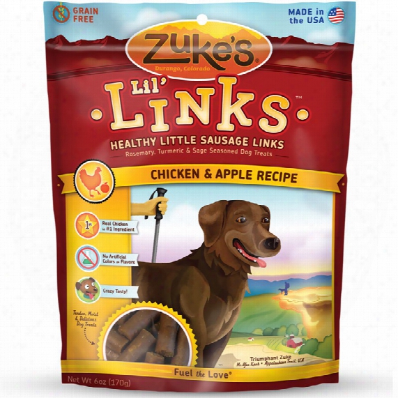 Zuke's Lil' Link Chicken & Apple Dog Treats (6 Oz)